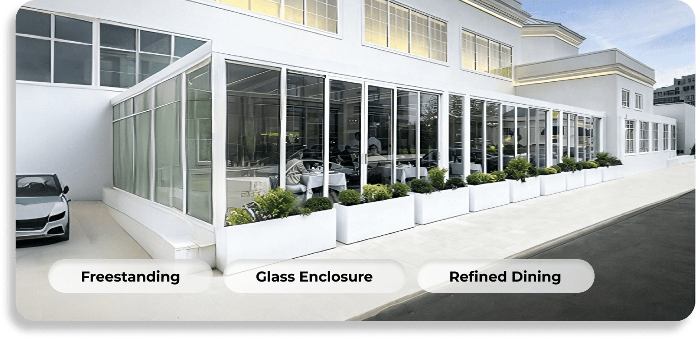  restaurant terrace pergola