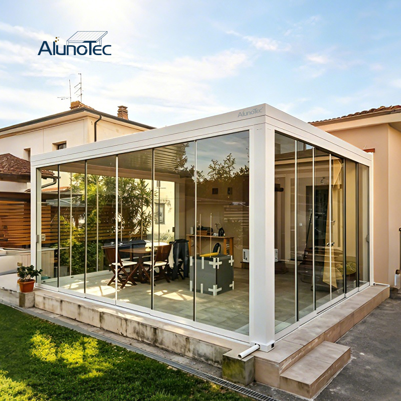 AlunoTec 10x10 8 x 16 12x16 16x20 Custom Spring Summer Motorized Louvered Pergola Price