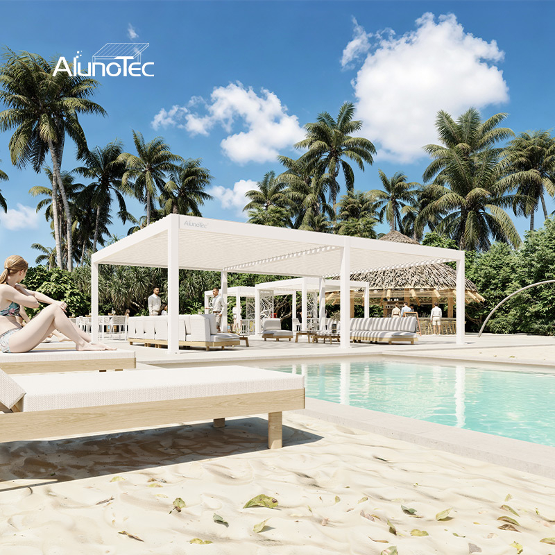 AlunoTec New Easy to Install Heavy-Duty Custom Motorized Pergola
