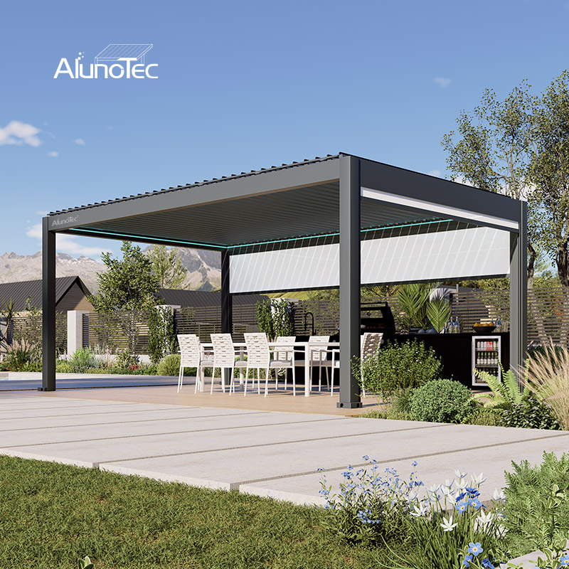 AlunoTec Motorized Rainproof Waterproof Pergola