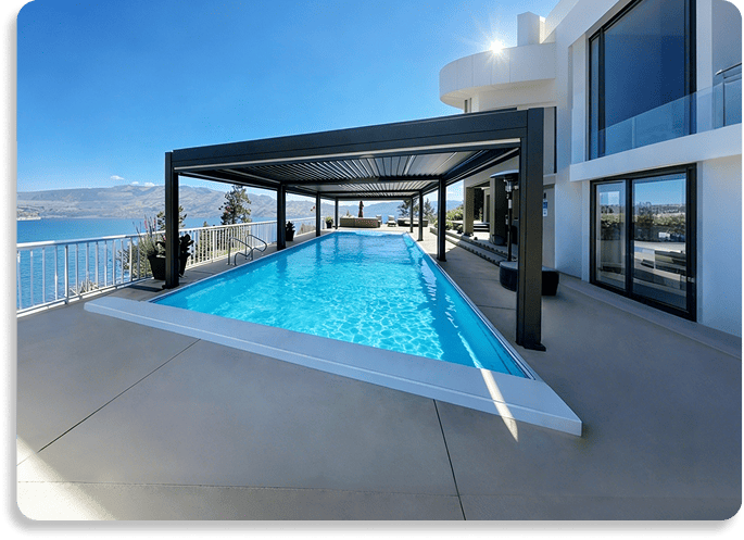 Poolside Relaxation Pergola