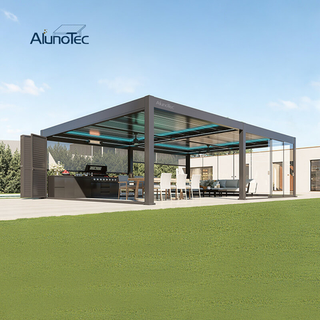 AlunoTec Custom Louvered Pergola for Outdoor Living