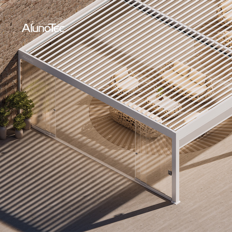 AlunoTec Custom Motorized Louvered Pergola