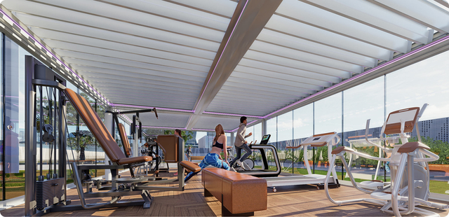 gym pergola