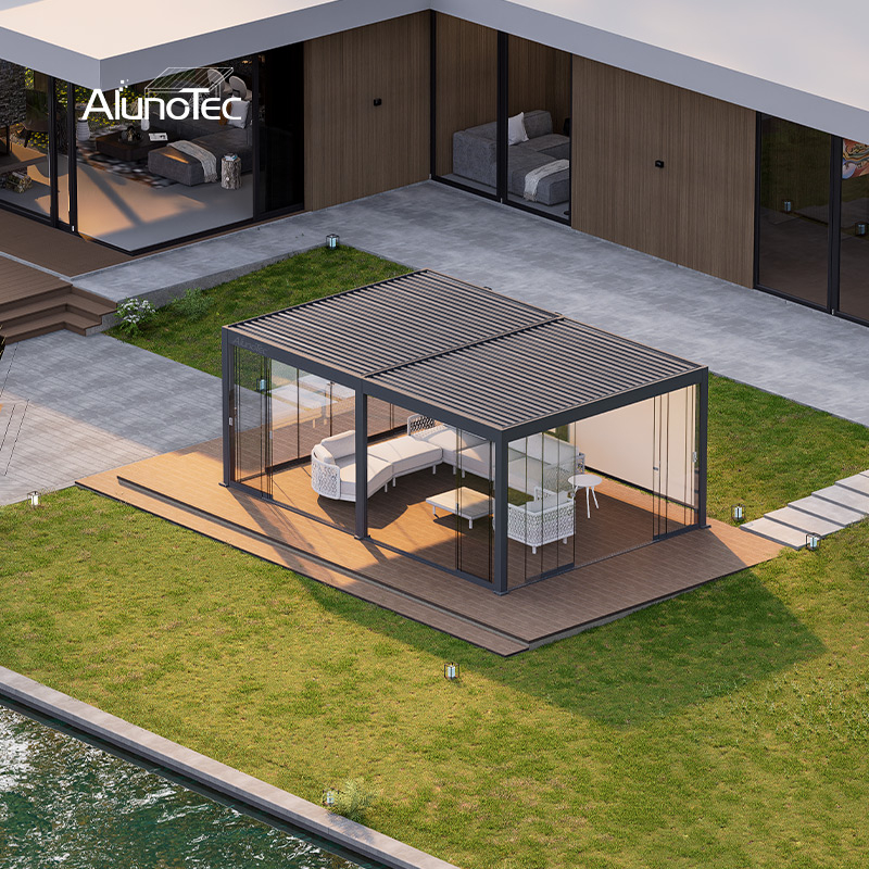 AlunoTec New Wholesale Modular 6063 T6 Aluminum Pergola System for Bulk Outdoor Projects