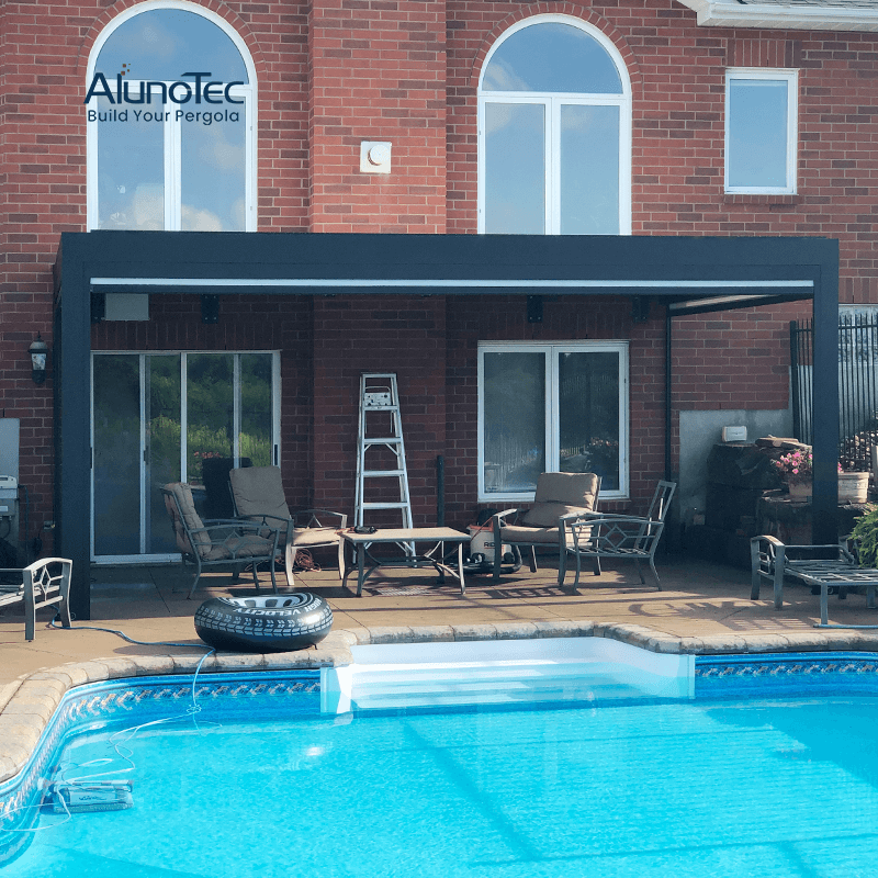 AlunoTec Modern Patio Cover Poolside Pergola 