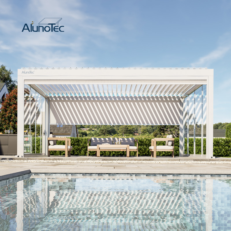 AlunoTec Modern Patio Cover Poolside Pergola 