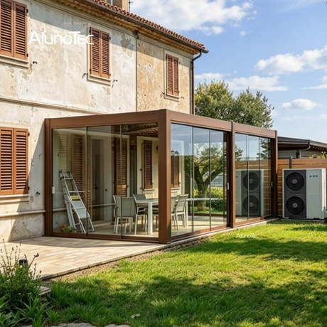 AlunoTec Custom Motorized Pergola Bioclimatica for Italy