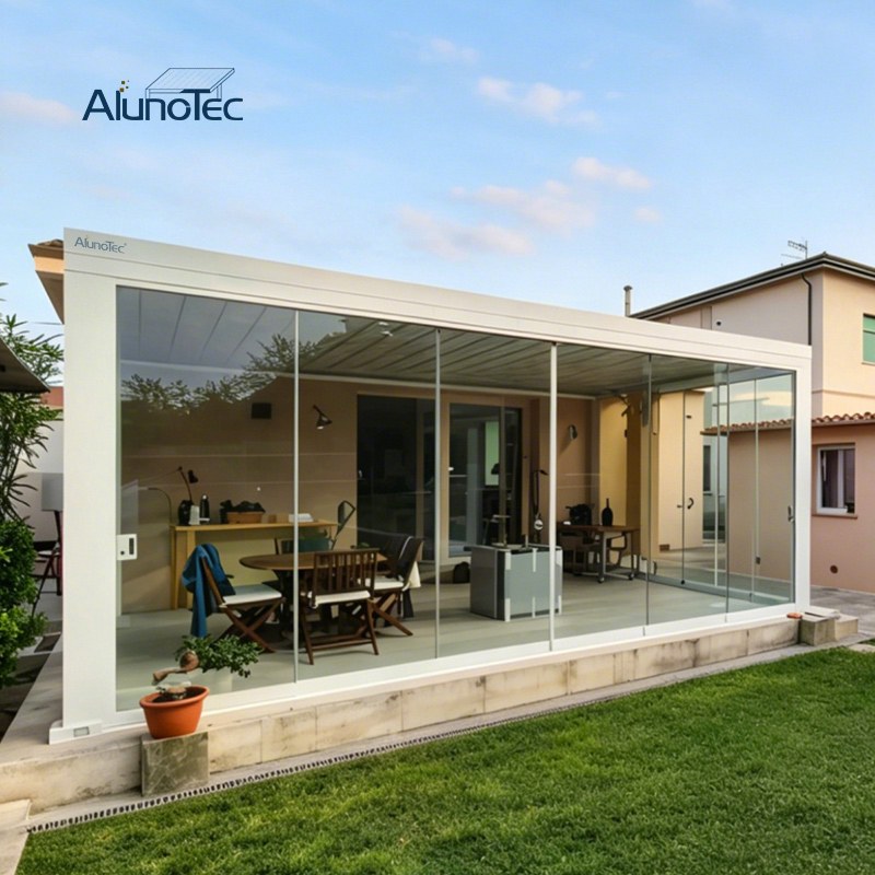 AlunoTec 10x10 8 x 16 12x16 16x20 Custom Spring Summer Motorized Louvered Pergola Price