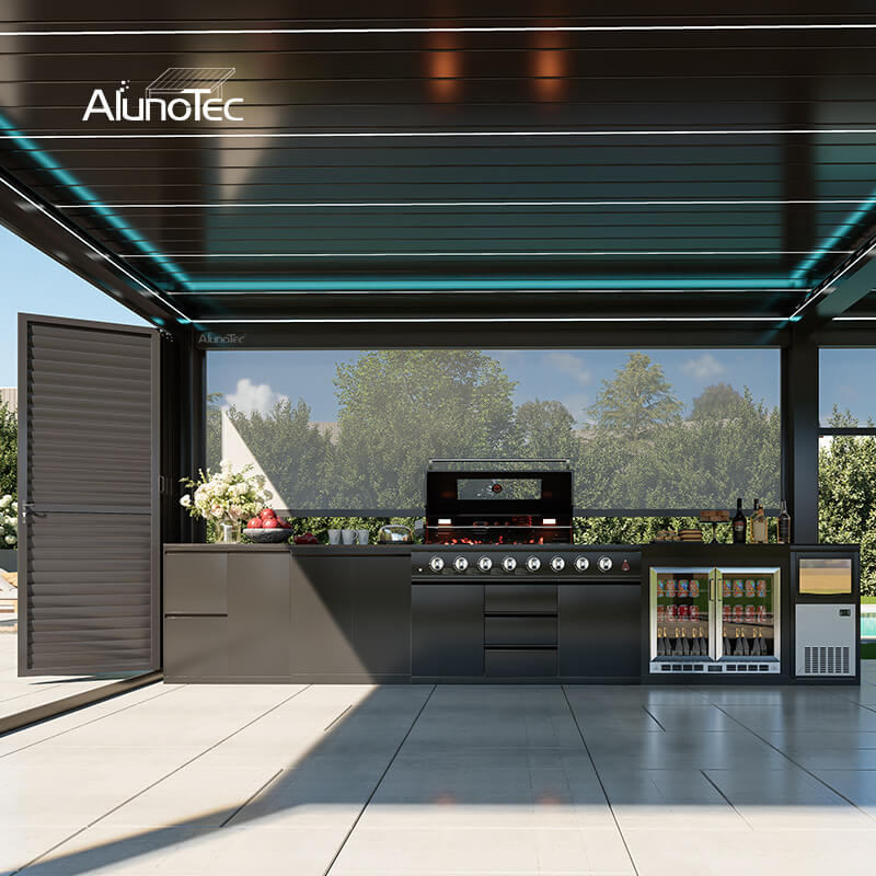 AlunoTec Custom Louvered Pergola for Outdoor Living