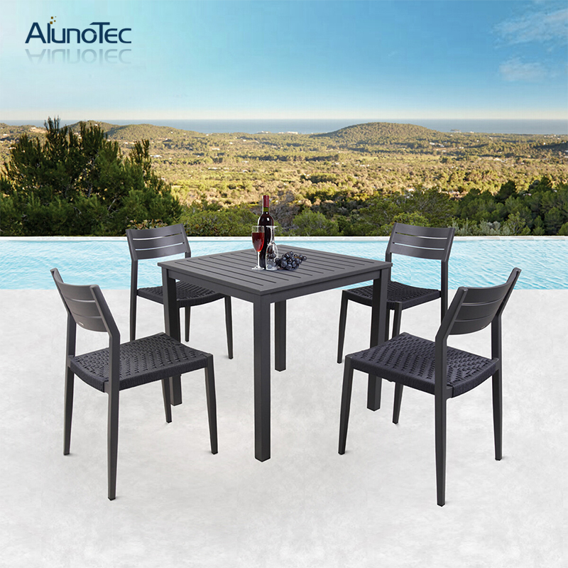 5-Pieces Outdoor Patio Table and Chairs Dining Set and Garden Furniture