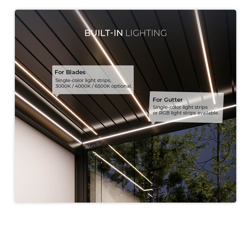 AlunoTec New Wholesale Modular 6063 T6 Aluminum Pergola System for Bulk Outdoor Projects