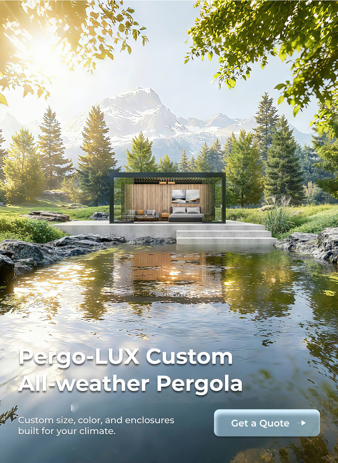 Heavy-Duty Custom Motorized Pergola