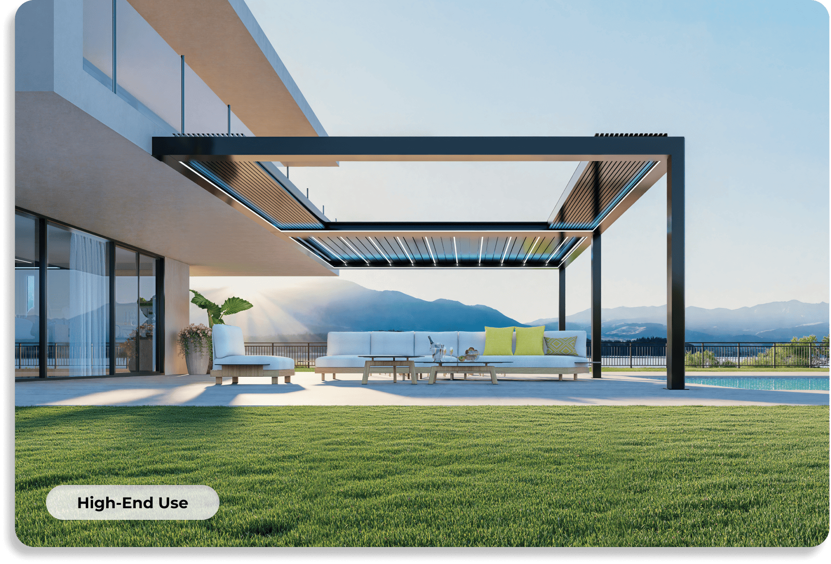 Retractable Louvered Roof