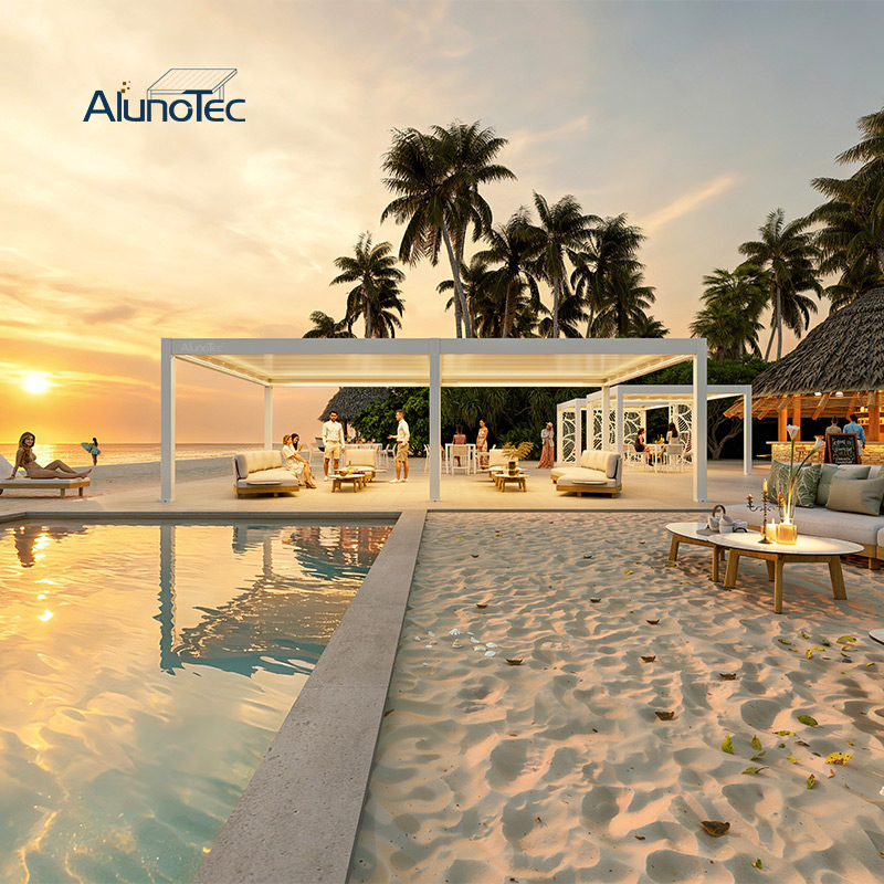 AlunoTec New Easy to Install Heavy-Duty Custom Motorized Pergola