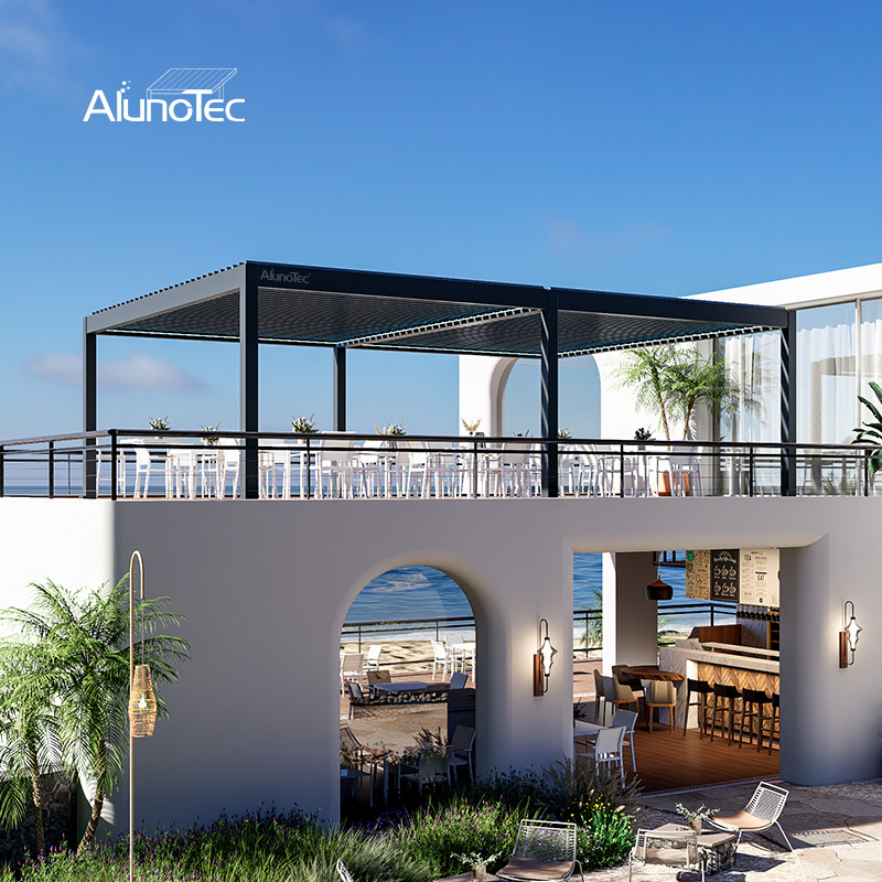 AlunoTec New Easy to Install Heavy-Duty Custom Motorized Pergola